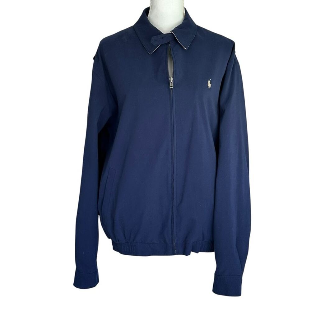 Ralph Lauren - Classic Bi-swing Navy Blue Polo Jacket, Size: L